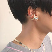 ３粒 カラー プティパール イヤリング