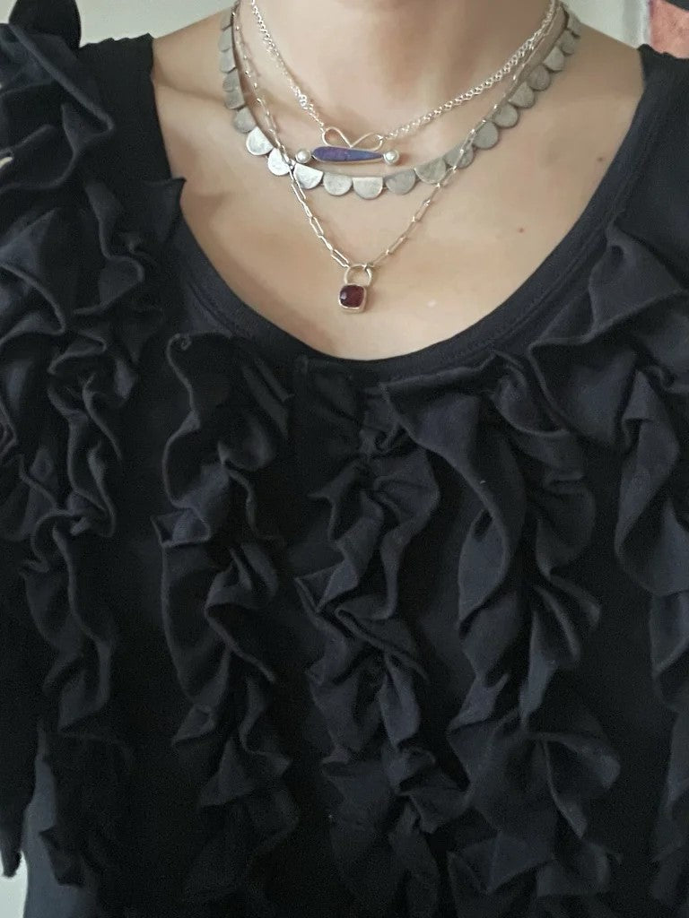 メソシルバーの手作りネックレス