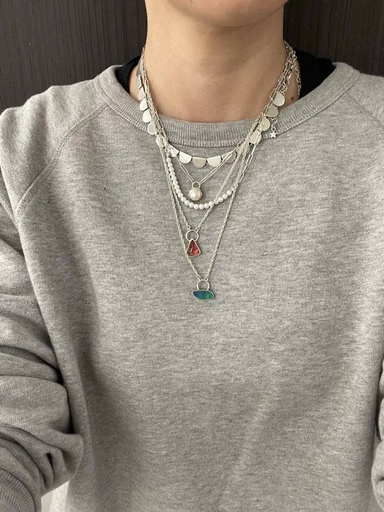 ルナ・メソ シルバー ネックレス（シルバー） NK000001