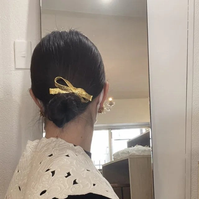 手作りリボンクリップ