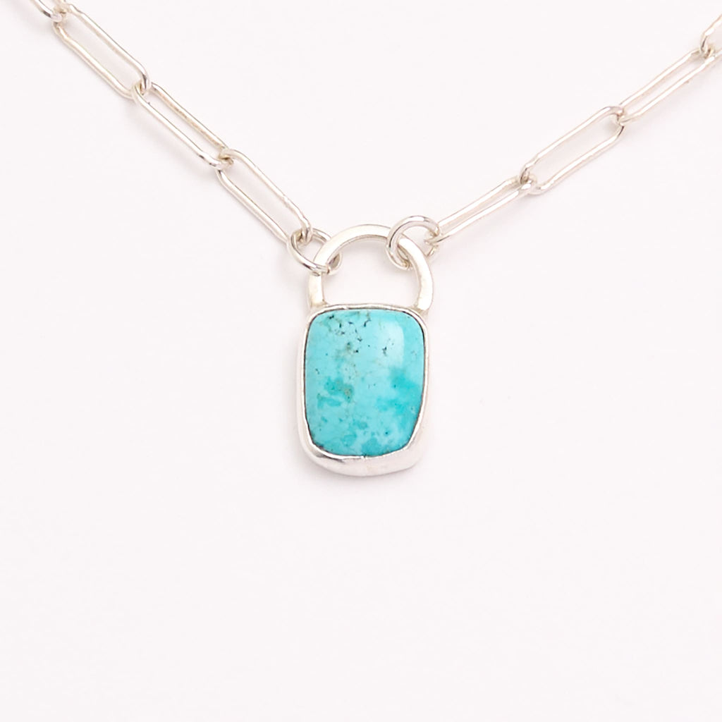 天然石オブジェ^ - ^ノK 青い空」#30_Arizona Turquoise_ネックレス YSYKB000487