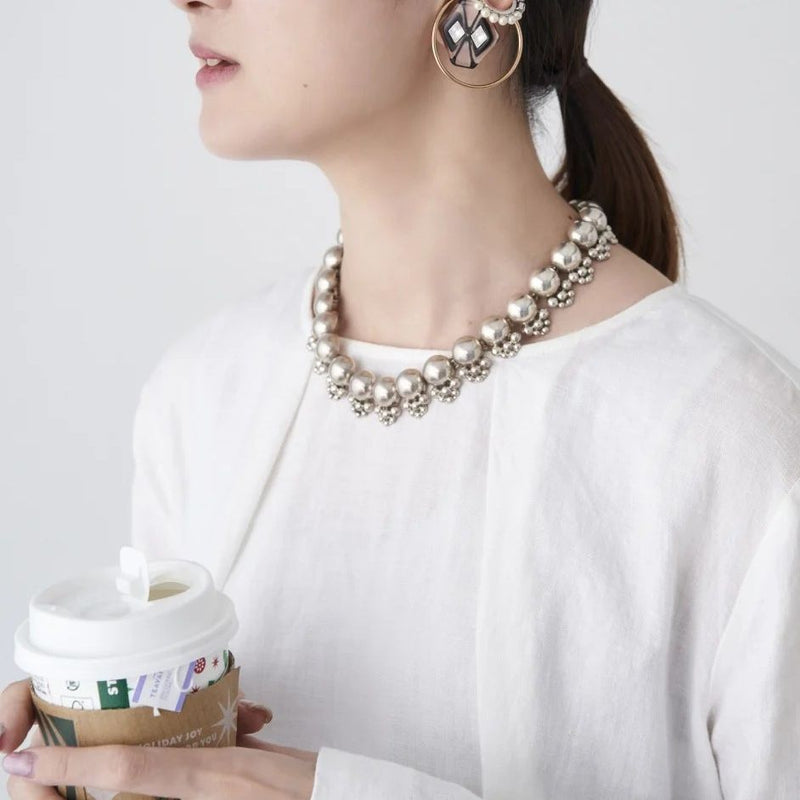 メソシルバーの手作りネックレス