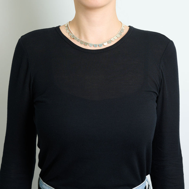 メソシルバーの手作りネックレス