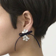 ラインストーンイヤリング