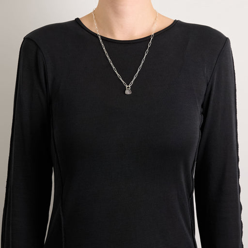 10月誕生石トルマリンのシルバーネックレス