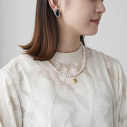 オブシディアンのシルバーピアス