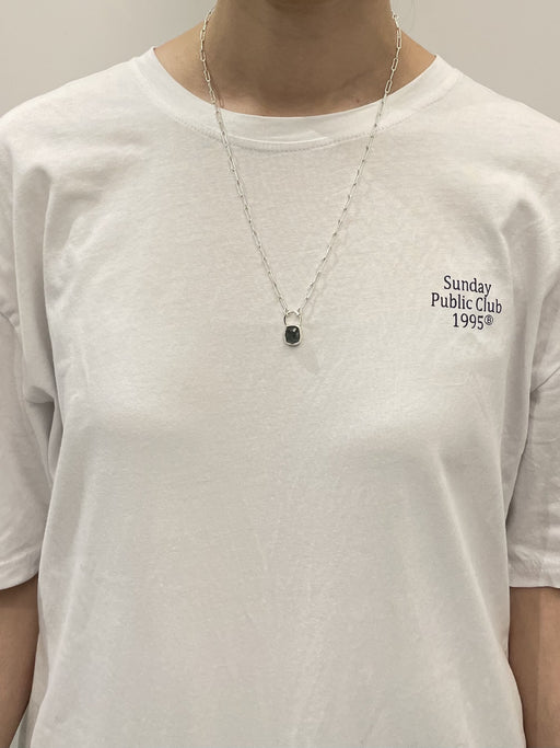 10月誕生石トルマリンのシルバーネックレス