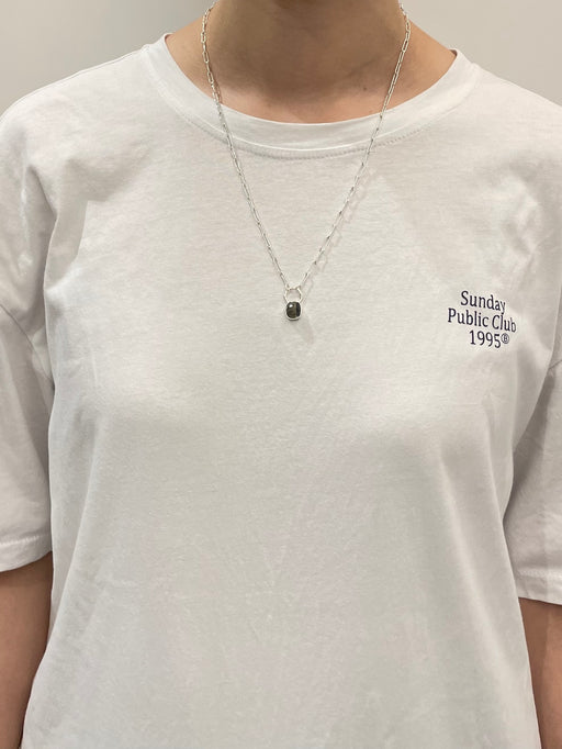 10月誕生石トルマリンのシルバーネックレス