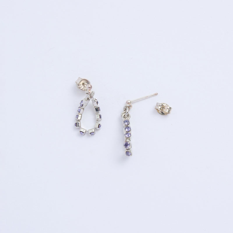 シルバーネックレスとピアス