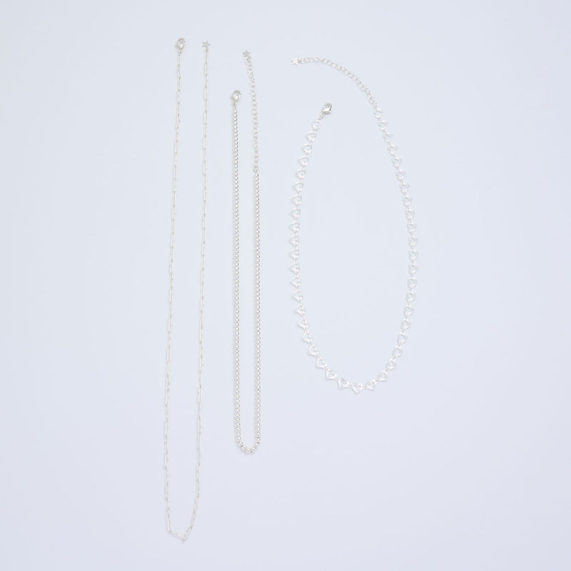 シルバーネックレスのセット