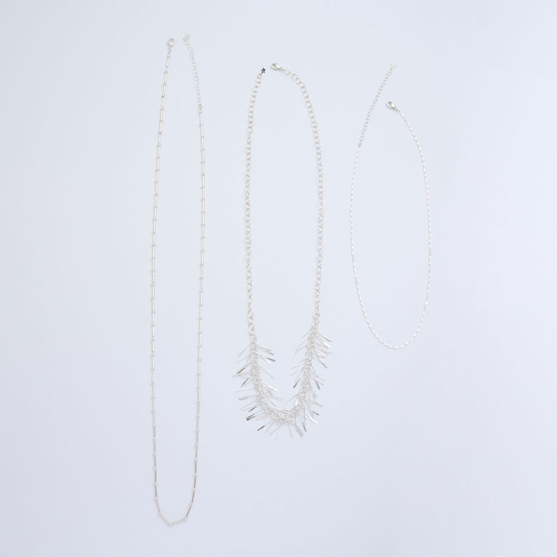 シルバーネックレスのセット