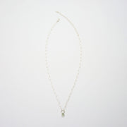 3月誕生石アクアマリンのシルバーネックレス