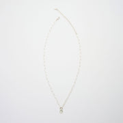 3月誕生石アクアマリンのシルバーネックレス