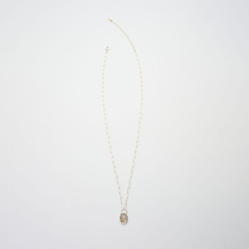 ルチルクォーツのシルバーネックレス