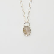 ルチルクォーツのシルバーネックレス