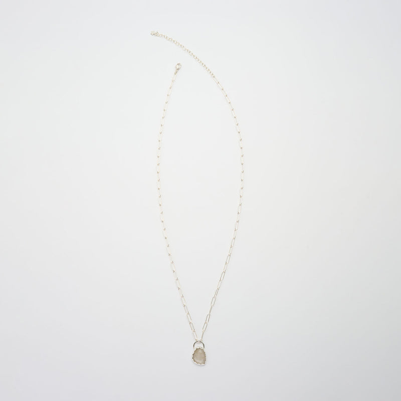 ルチルクォーツのシルバーネックレス