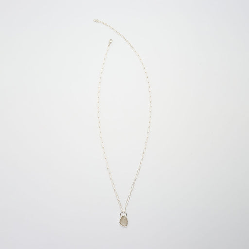 ルチルクォーツのシルバーネックレス