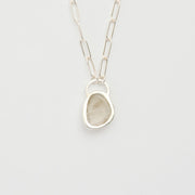 ルチルクォーツのシルバーネックレス