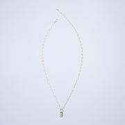 10月誕生石トルマリンのシルバーネックレス