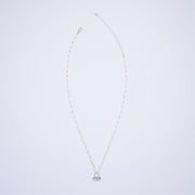 10月誕生石トルマリンのシルバーネックレス