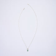 10月誕生石トルマリンのシルバーネックレス