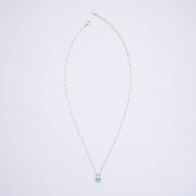 10月誕生石トルマリンのシルバーネックレス