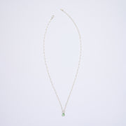 10月誕生石トルマリンのシルバーネックレス