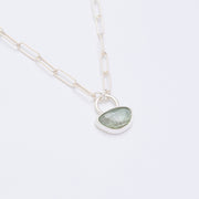 10月誕生石トルマリンのシルバーネックレス