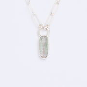 10月誕生石トルマリンのシルバーネックレス