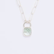 10月誕生石トルマリンのシルバーネックレス