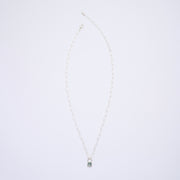 10月誕生石トルマリンのシルバーネックレス