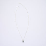 10月誕生石トルマリンのシルバーネックレス