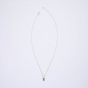 10月誕生石トルマリンのシルバーネックレス