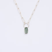 10月誕生石トルマリンのシルバーネックレス