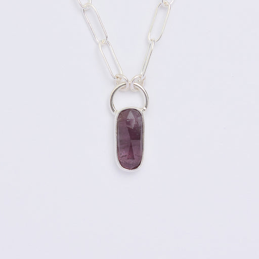 10月誕生石トルマリンのシルバーネックレス