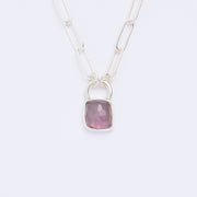 10月誕生石トルマリンのシルバーネックレス