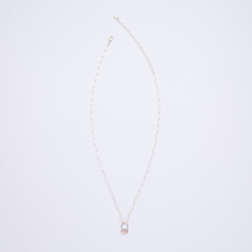 10月誕生石トルマリンのシルバーネックレス