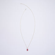 10月誕生石トルマリンのシルバーネックレス