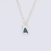 10月誕生石トルマリンのシルバーネックレス