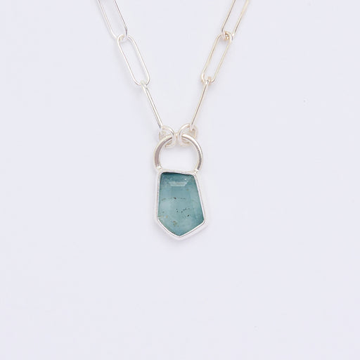 10月誕生石トルマリンのシルバーネックレス