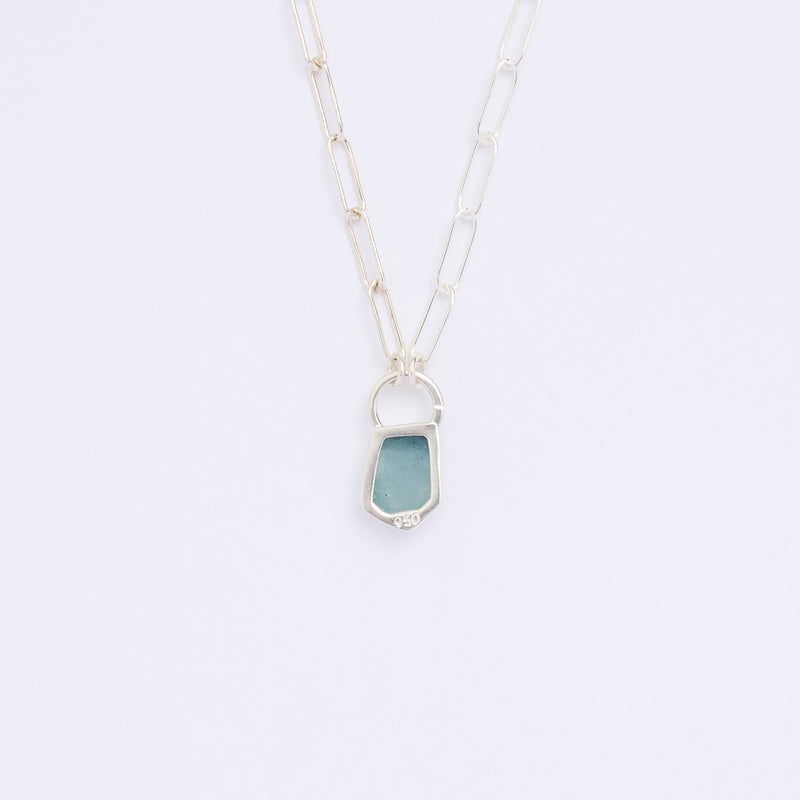 10月誕生石トルマリンのシルバーネックレス