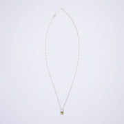 10月誕生石トルマリンのシルバーネックレス