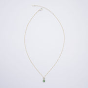 10月誕生石トルマリンのシルバーネックレス