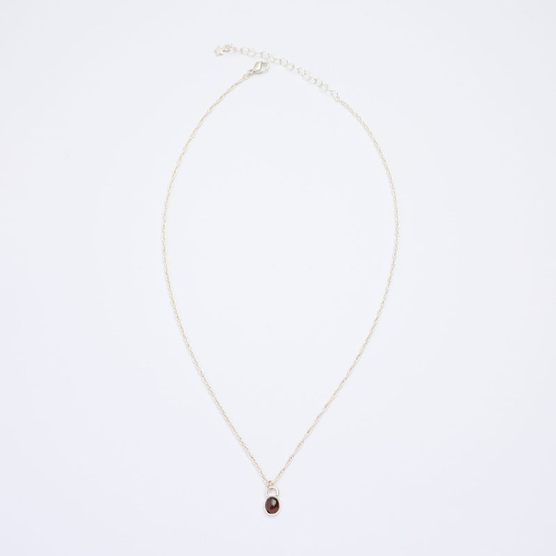 10月誕生石トルマリンのシルバーネックレス