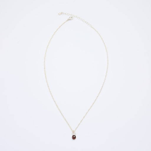 10月誕生石トルマリンのシルバーネックレス