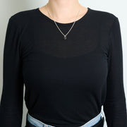 10月誕生石トルマリンのシルバーネックレス