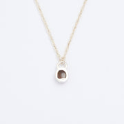 10月誕生石トルマリンのシルバーネックレス