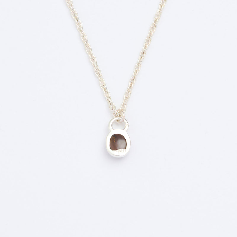 10月誕生石トルマリンのシルバーネックレス