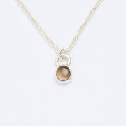 10月誕生石トルマリンのシルバーネックレス