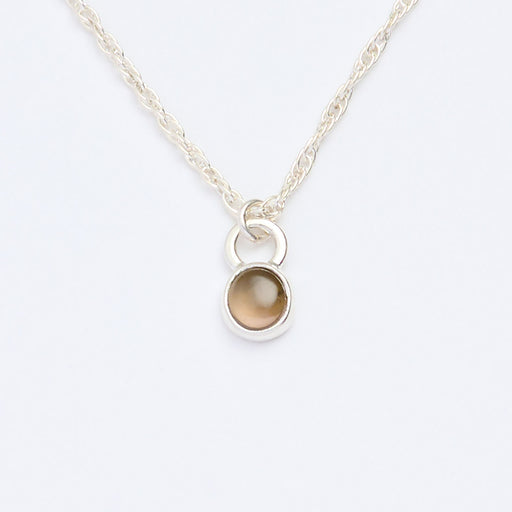 10月誕生石トルマリンのシルバーネックレス